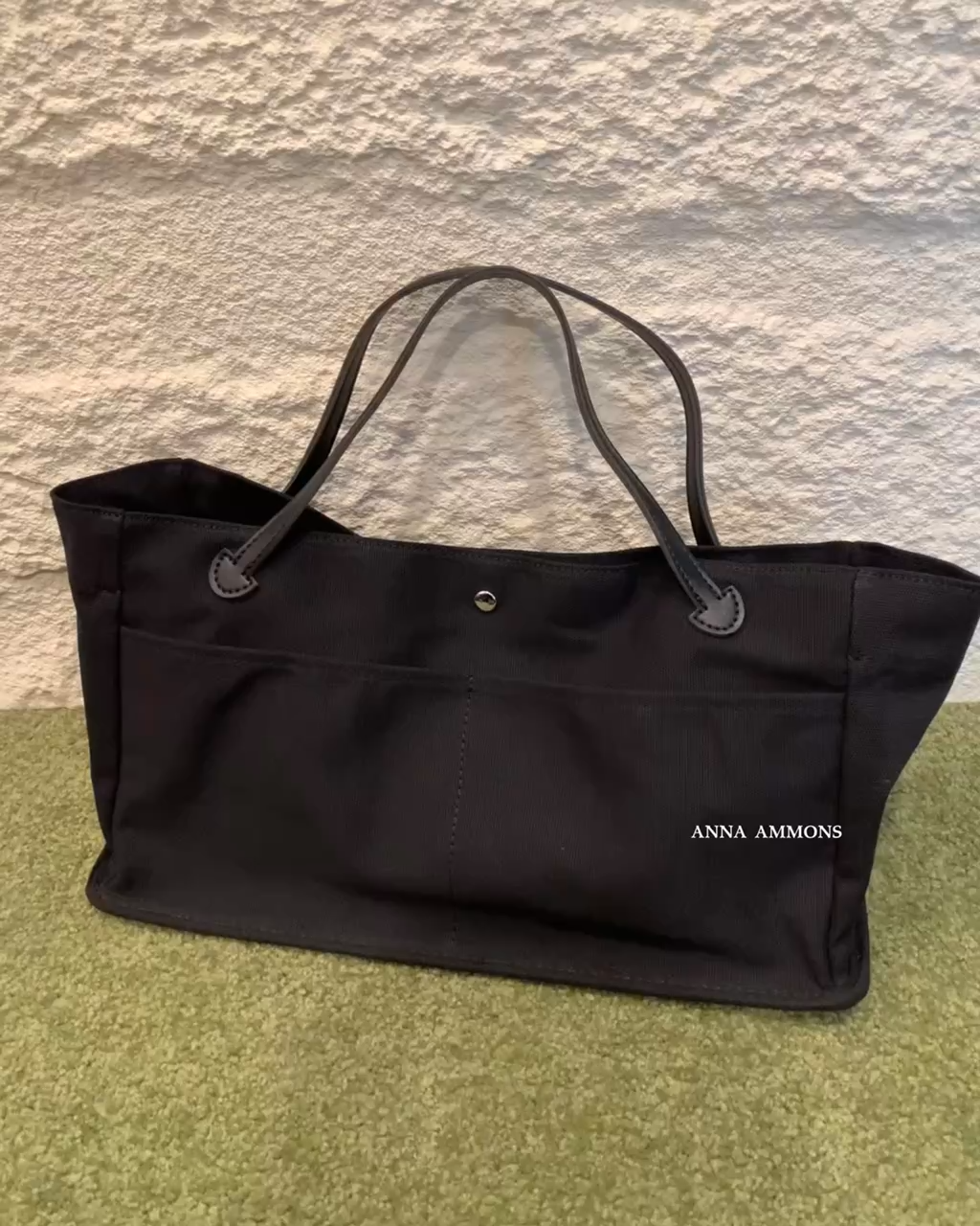 ANNA AMMONS "Left Bank" Parisian Canvas Tote - Independent Designer Large Capacity Bag