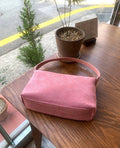 ANNA AMMONS Strawberry Pink Hobo Bag - Chic Leather Handbag for Women