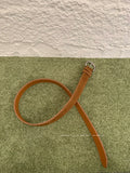 ANNA AMMONS Vintage Genuine Nubuck Leather Belt - Premium Matte Cowhide Waistband