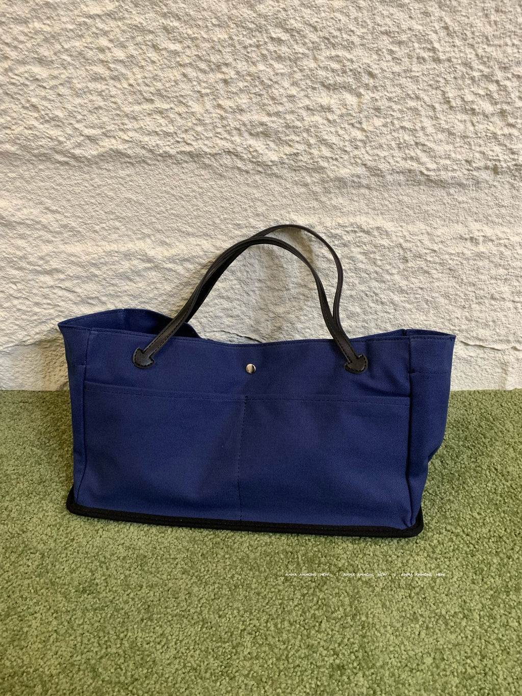 ANNA AMMONS "Left Bank" Parisian Canvas Tote - Independent Designer Large Capacity Bag