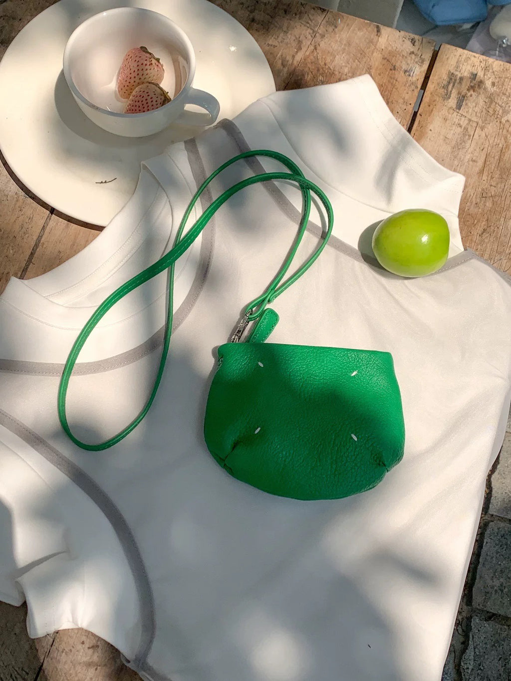 ANNA AMMONS "Candy House" Dopamine Mini Neck-Hang Bag - Vibrant Playful Micro Pouch