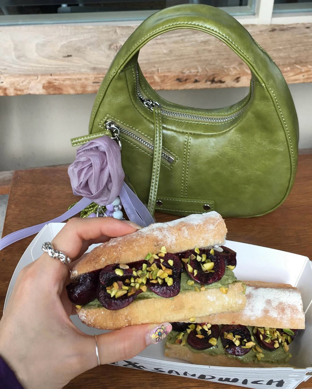 ANNA AMMONS Crescent Hobo Bag for Women - Trendy Half Moon Underarm Bag 2026 Spring Collection