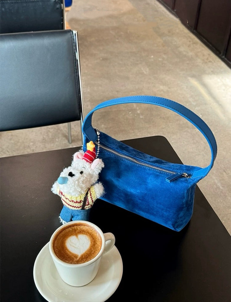 ANNA AMMONS Cerulean Blue Hobo Bag - Chic Minimalist Handbag for Women 2026 Spring Summer Collection