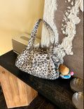ANNA AMMONS Brooklyn Leopard Print Canvas Tote - Large Capacity Shoulder Bag