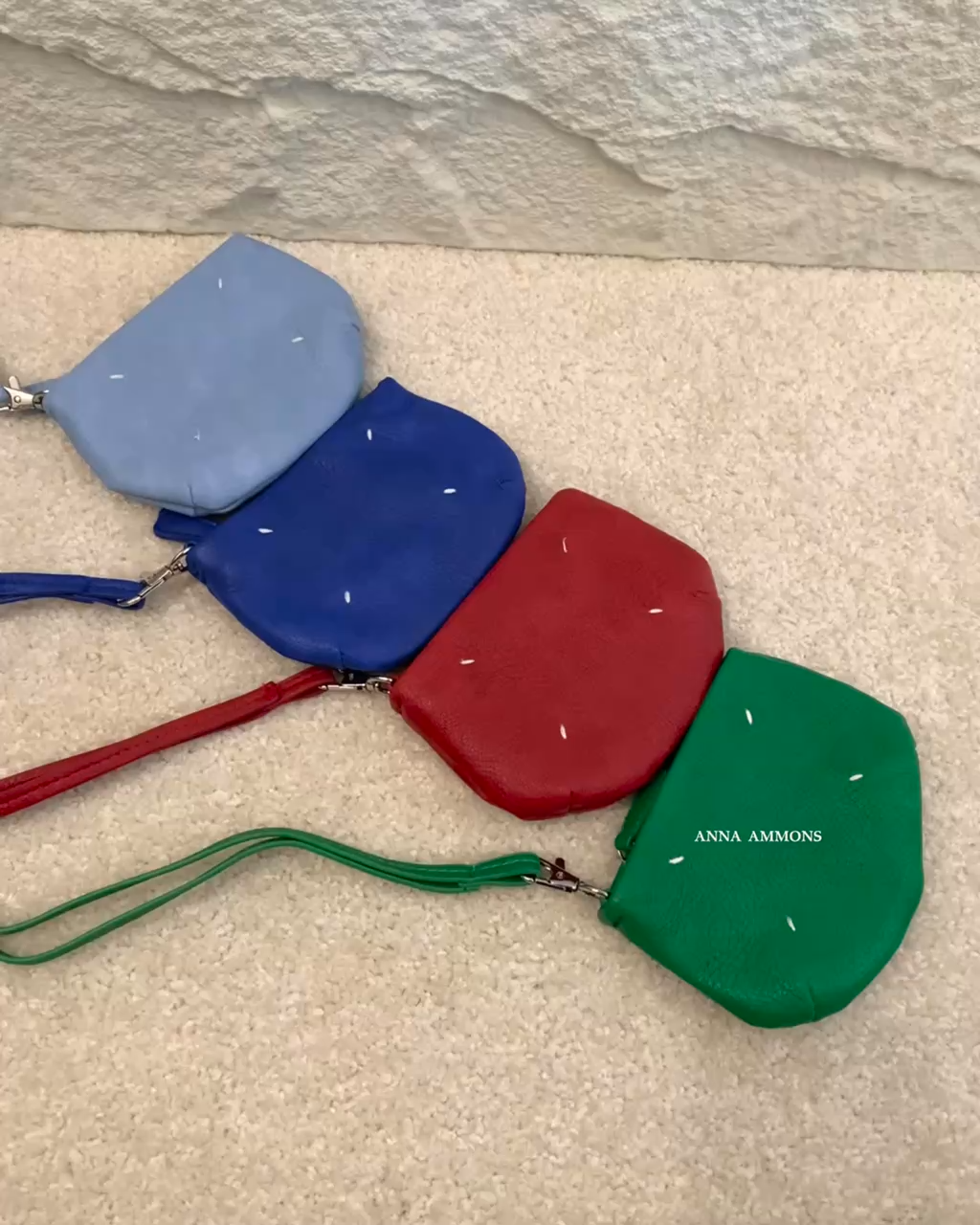 ANNA AMMONS "Candy House" Dopamine Mini Neck-Hang Bag - Vibrant Playful Micro Pouch