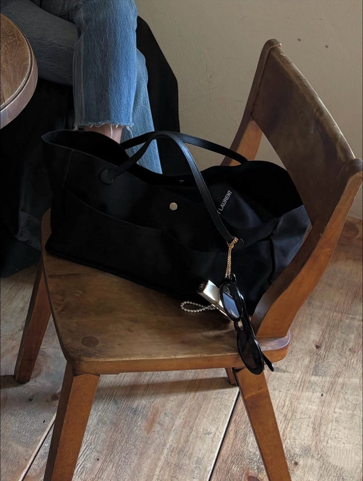 ANNA AMMONS "Left Bank" Parisian Canvas Tote - Independent Designer Large Capacity Bag
