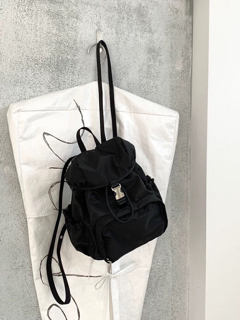 ANNA AMMONS "Mountain Bound" Mini Nylon Backpack - Playful Lightweight Daypack